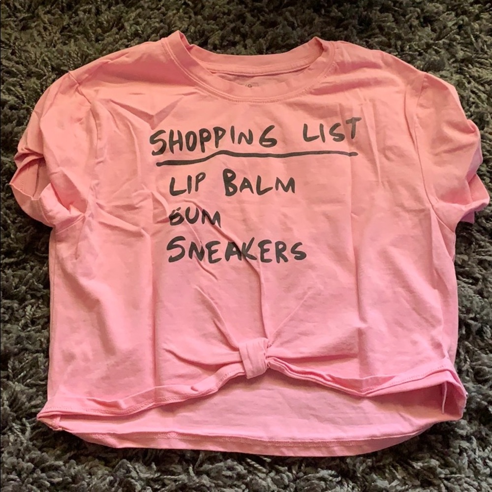 Pink crop top
